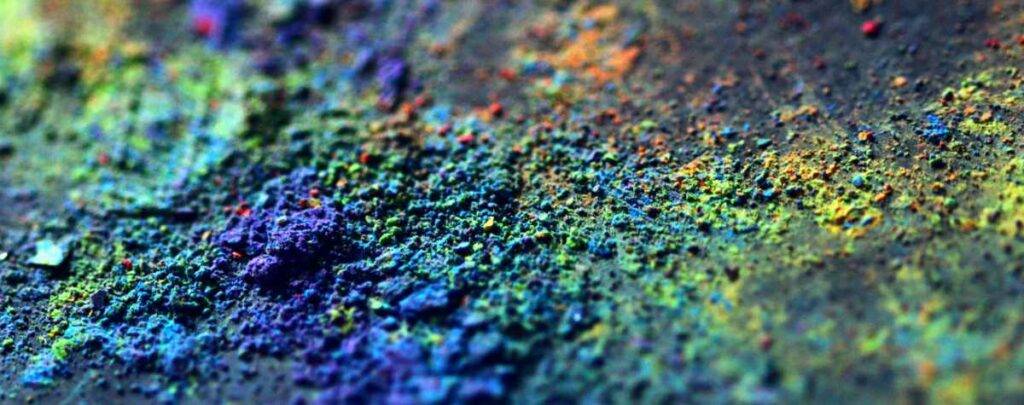 Part of handling combustible dust such as this colored pigment dust means knowing its explosivity, measured by KST value